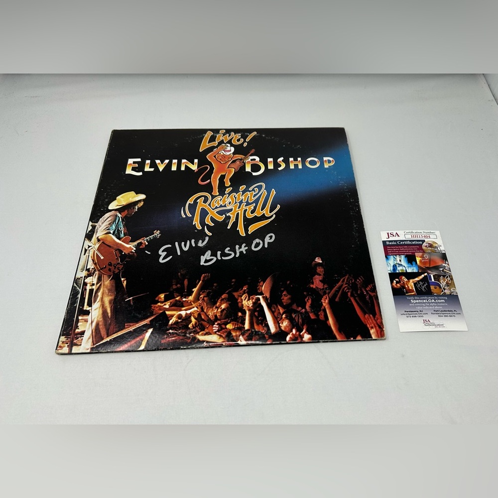Elvin Bishop signed Raisin Hell Live Album JSA COA